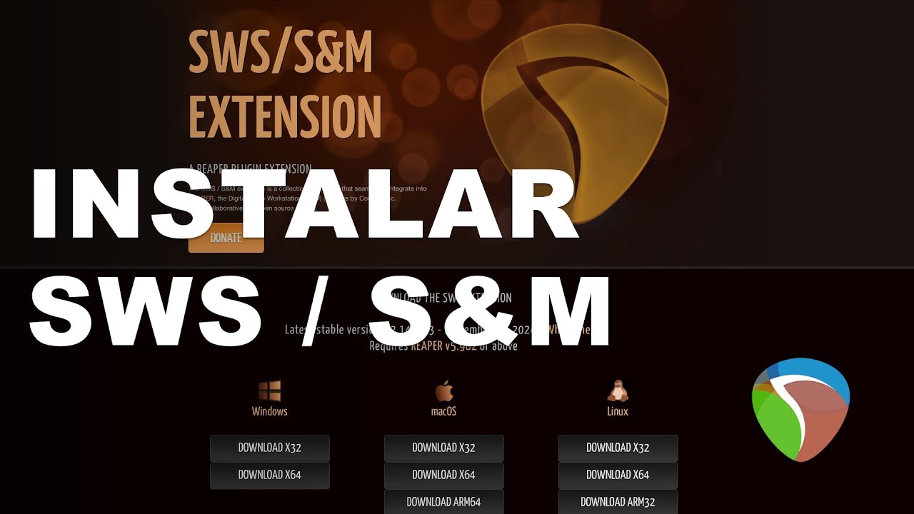 Instalar SWS / S&M en Reaper