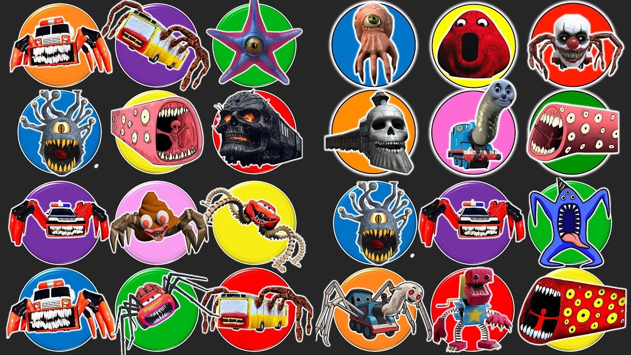 HUNTING MONSTER | Fire Truck Eater, Bus Eater, Starro, Beholder Eater, Train Eater, Ghost Train.
