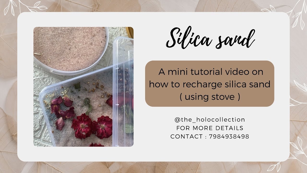 How to recharge magic silica gel/sand