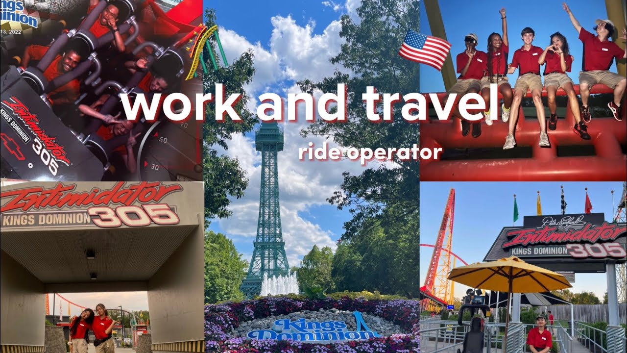 รีวิวงาน ride operator | vlog work and travel usa 🎢🇺🇸