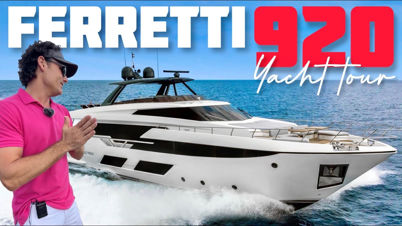 Remarkable $$6.8M 2019 Ferretti 920 Yacht Tour