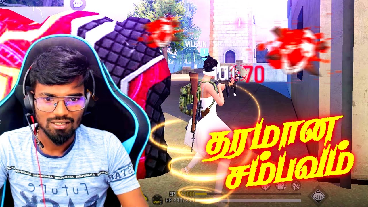 😱அருமையான ஆட்டம்.!! || Free Fire Attacking Solo 1200 Diamonds Match Tamil || Gaming Tamizhan