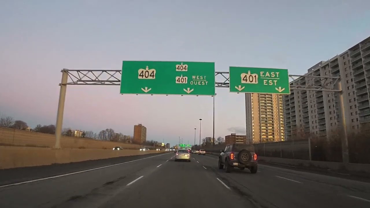 Morning Drive in Toronto | DVP & Hwy 401 to Yonge St ☀️🚗 | Dec 25, 2025