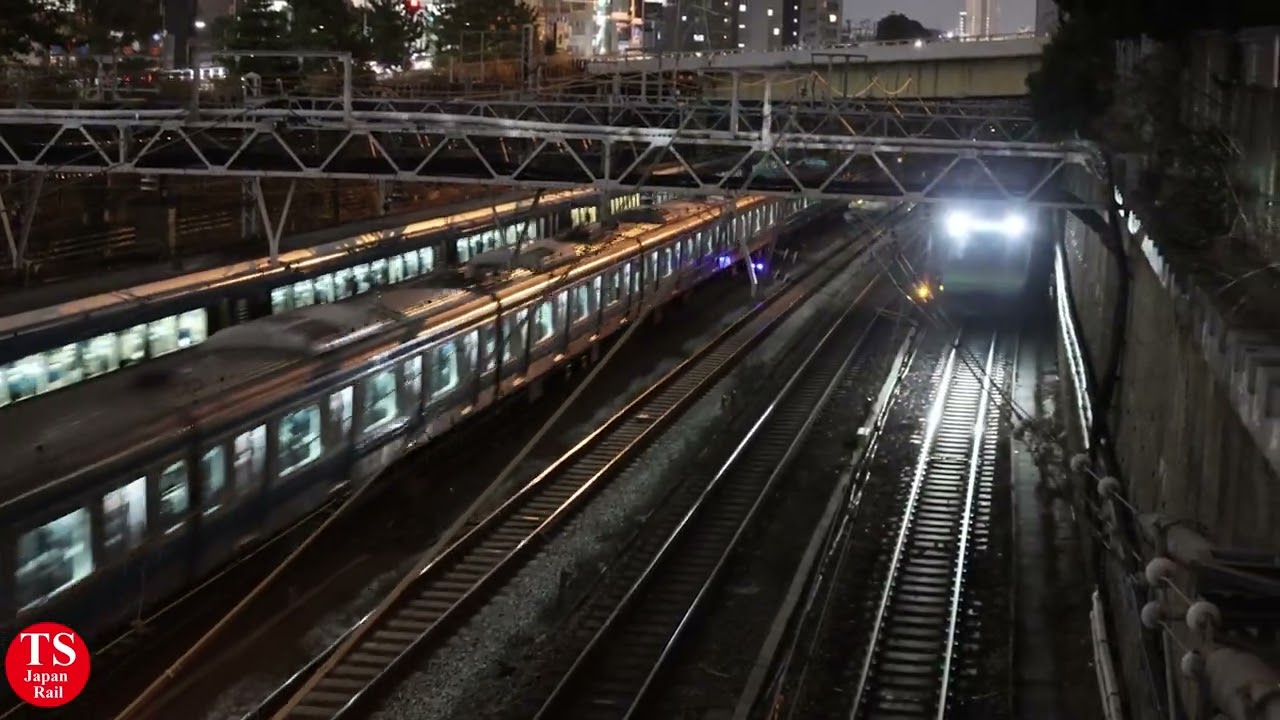 Yokosuka Line, Tokaido Main Line, Keihin Tohoku Line, Yamanote Line - Evening Rush Hour