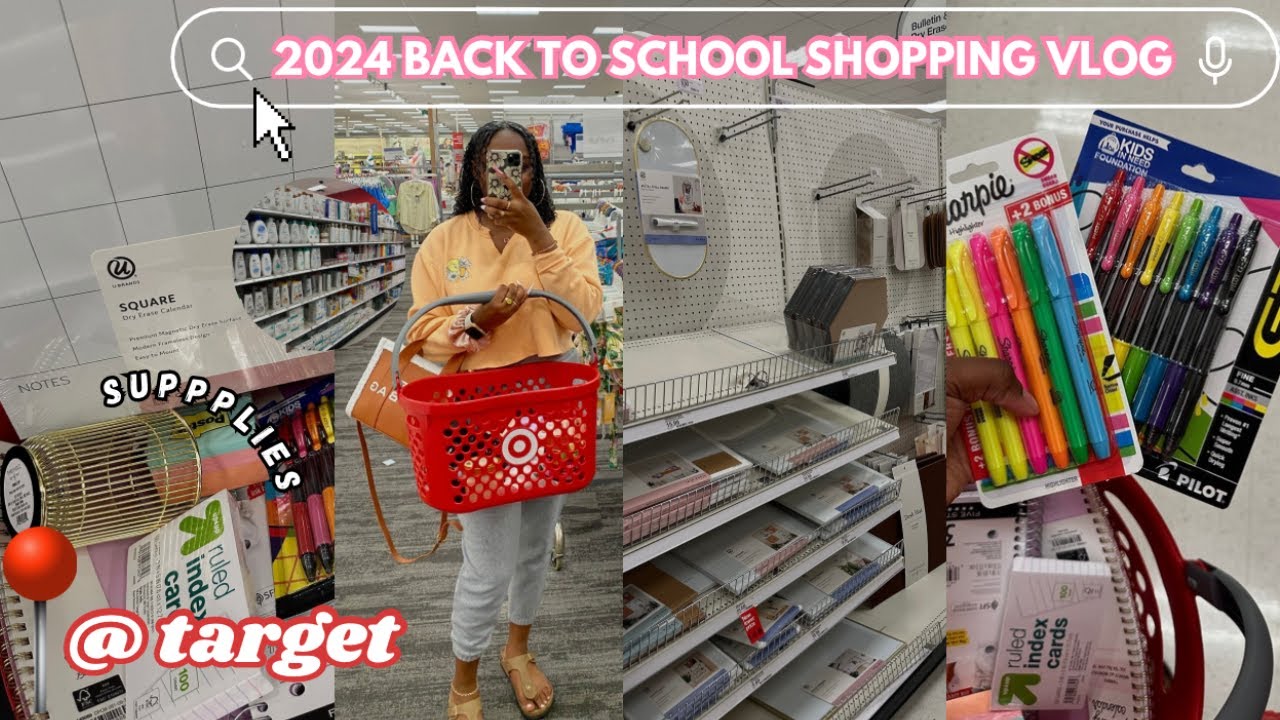 TARGET BACK TO SCHOOL SHOPPING VLOG 2024| AFFORDABLE school supplies you need to get ASAP...