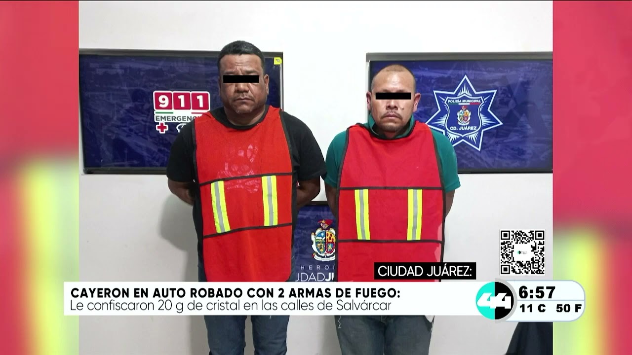 Cayeron en auto robado con 2 armas de fuego