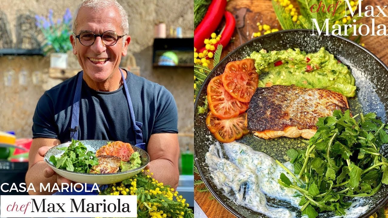 SALMONE SCOTTATO con Guacamole e Tzatziki 😋 RICETTA per la FESTA DELLA DONNA di Chef Max Mariola