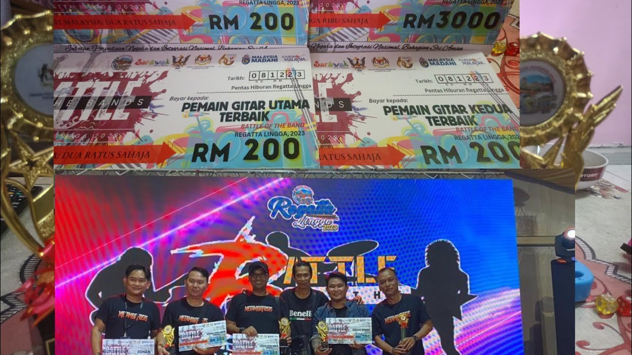 BOTB LINGGA , Band kami juara bawa 2 buah lagu , arrangement music & original