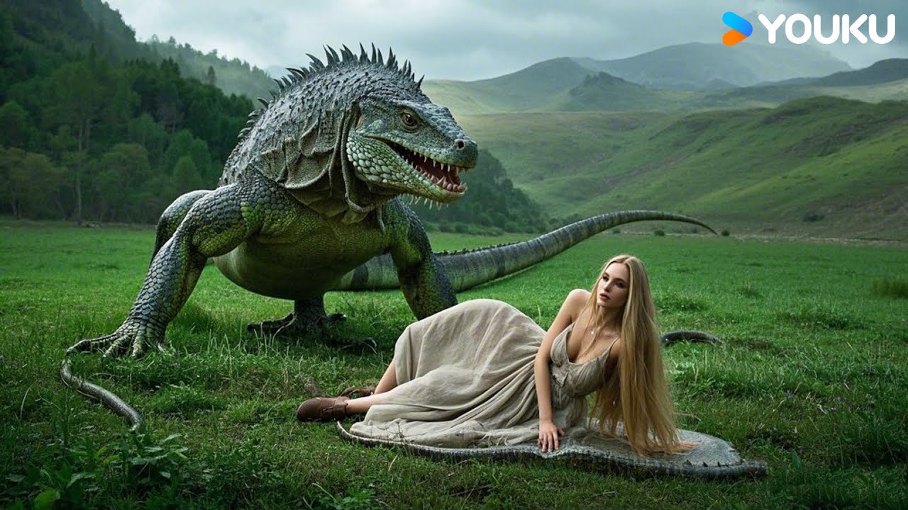 A woman sacrifices herself to fight a giant lizard! | Varanus Priscus | YOUKU MONSTER MOVIE