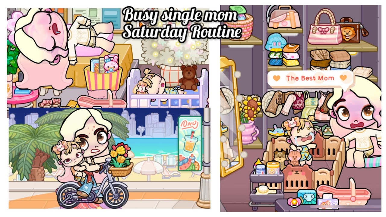 GOOD MOM SATURDAY ROUTINE/ SINGLE MOM/ AVATAR WORLD/ ASMR/ HOUSE TOUR