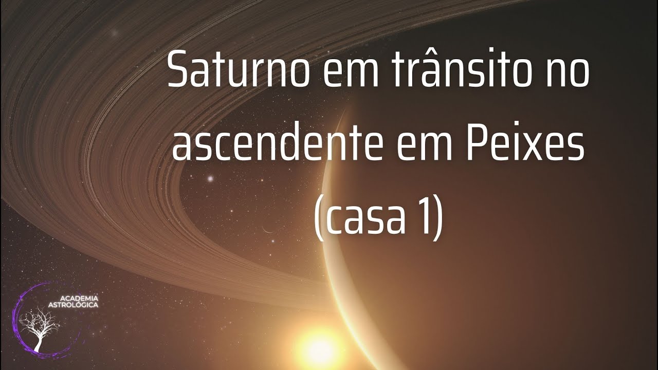 Saturno em trânsito no ascendente/casa 1