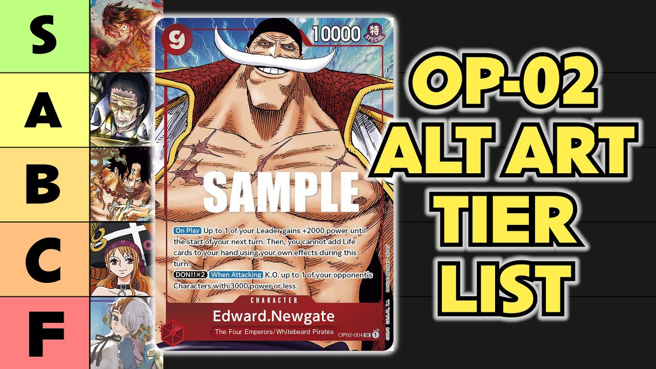 *OP02* Карточная игра One Piece Paramount War: список уровней альтернативных изображений