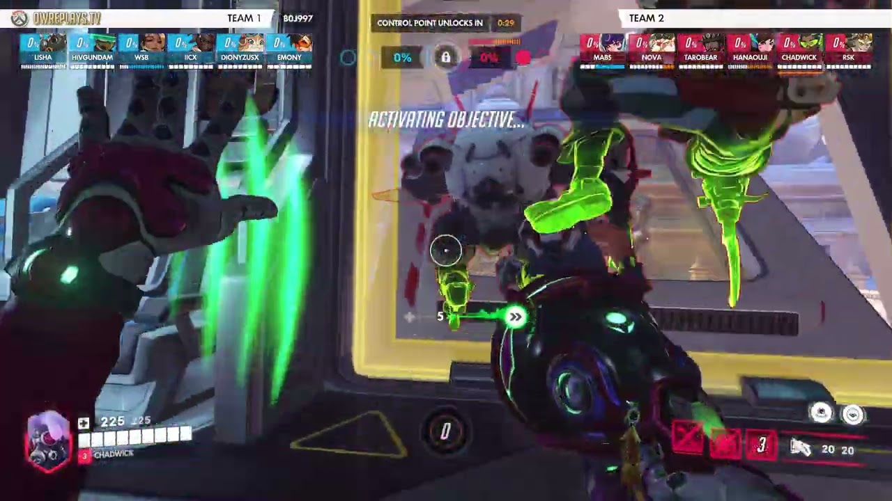 adapted from Junkrat lane spam to Torbjörn defensive contro... by CHADWICK — Overwatch Replay B0J997