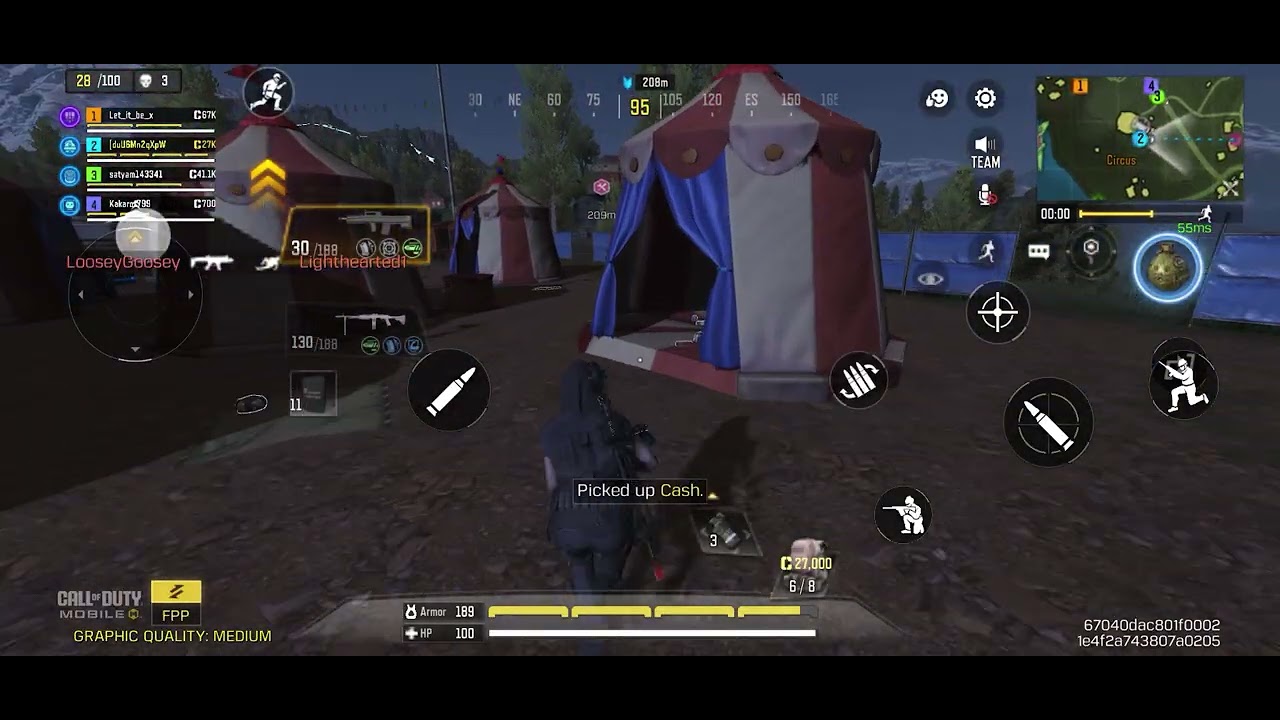 Battle Royale Night Mode | Difficult visibility #codm 