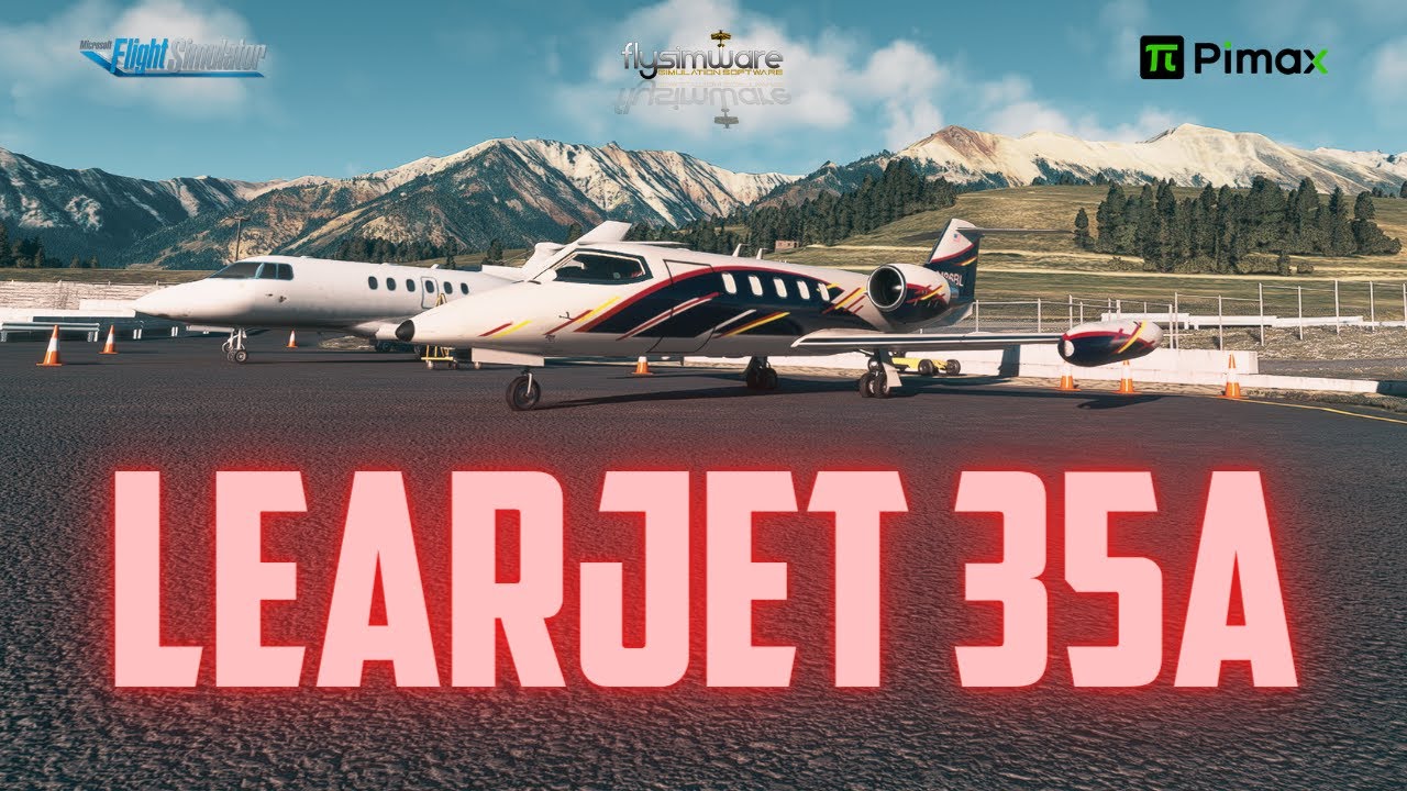 Learjet 35 | Telluride (KTEX) to Bozeman (KBZN) | Pimax Crystal | FlySimWare Lear 35 | VATSIM | VR