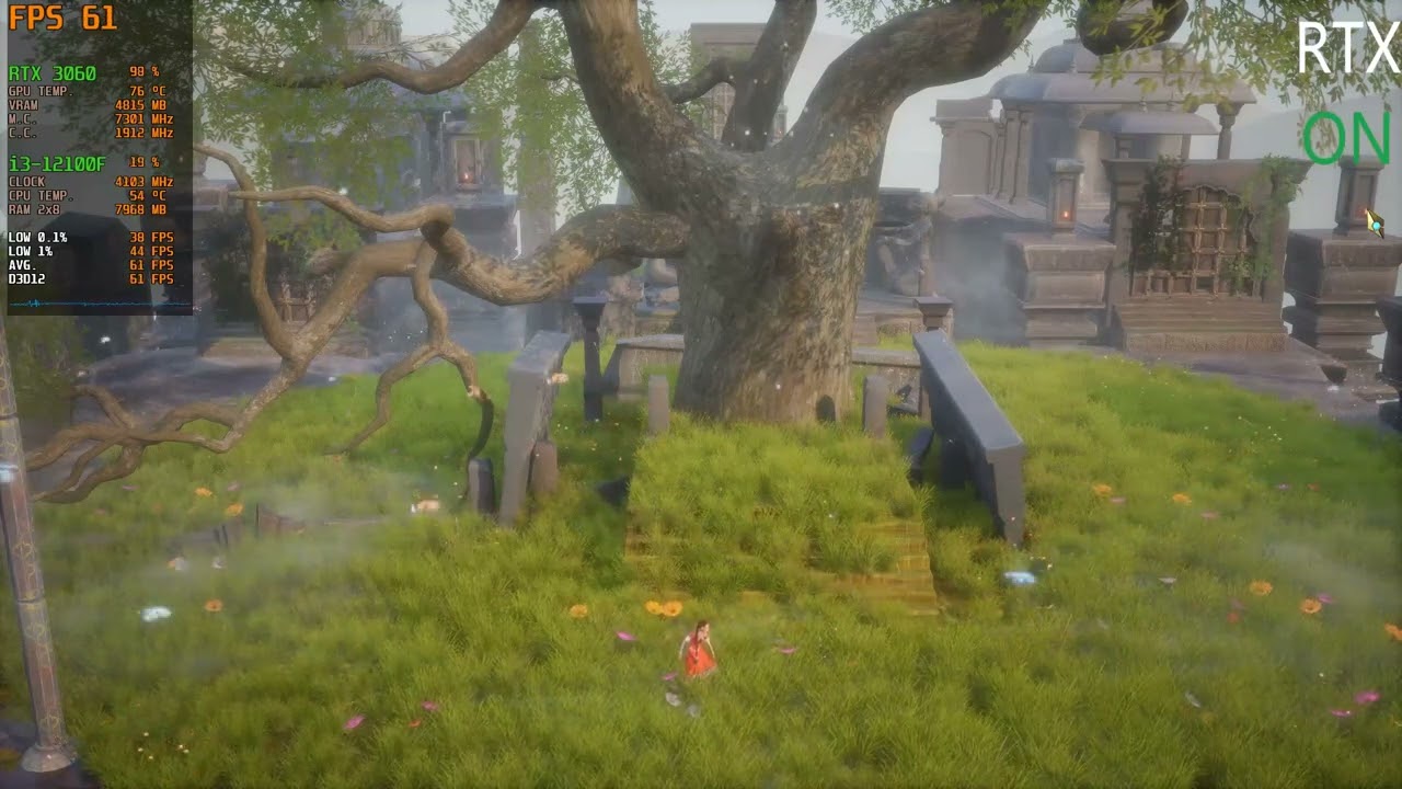 Raji: An Ancient Epic : ( RTX 3060 +  i3 12100F ) 1080p || RAY TRACING ON VS OFF ||