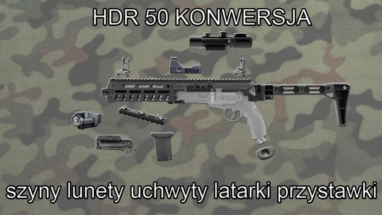 HDR 50 w nowej odsłonie 🔥 Konwersja i gadżety na RIS 22mm