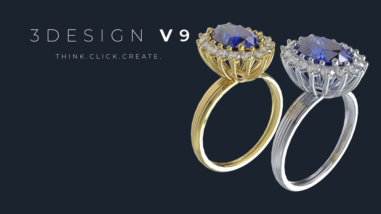 3DESIGN V9 | Tutorial case: Diana ring making