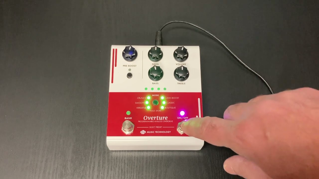 New features in the RJM Overture pedal