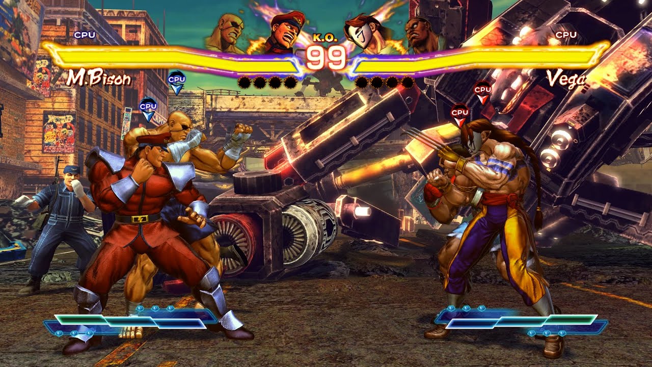 Sagat & M. Bison vs Balrog & Vega! Monumental AI Duel!