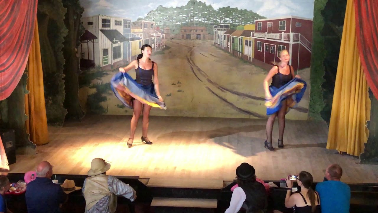 Can-can show at Frontier Town