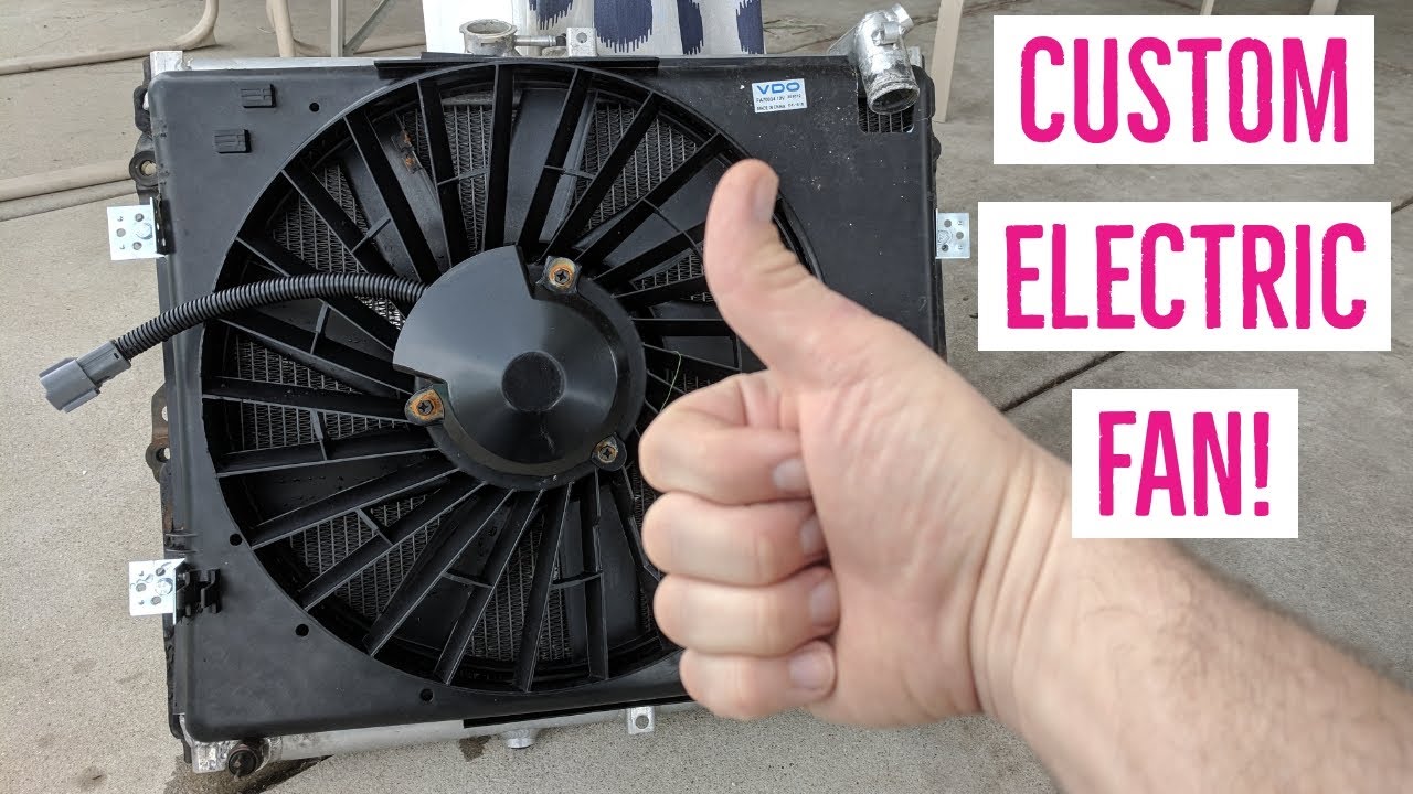 FC3S RX-7 Electric Fan Install