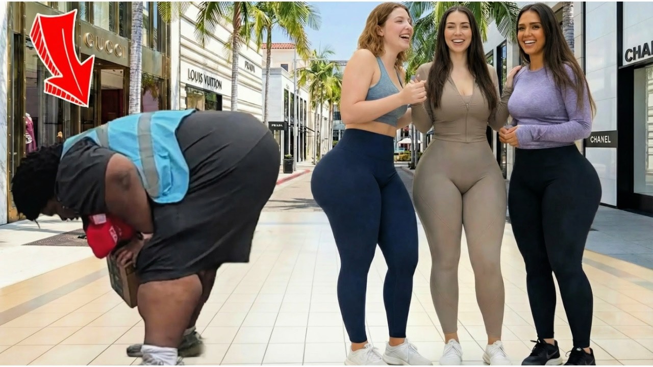 900lbs Man Bends Over and Farts On Women in Beverly Hills!!!
