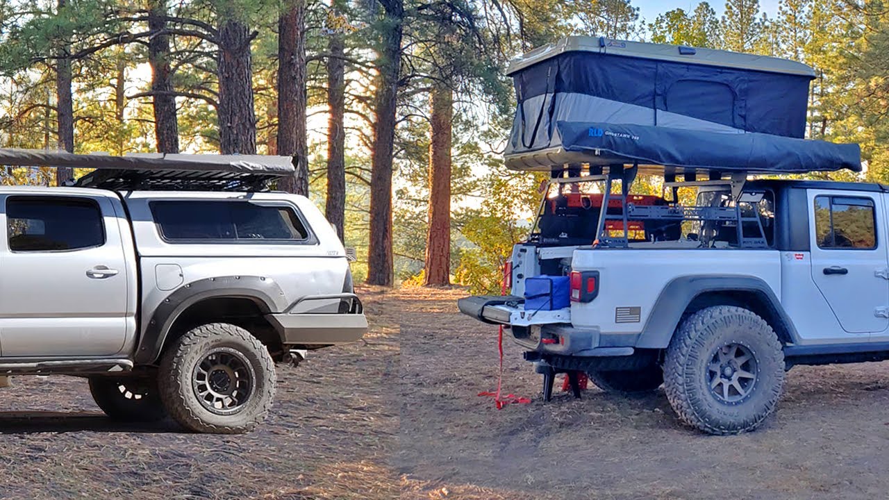 Rooftop Tent VS. Truck Topper Camper - PRO's & CON's