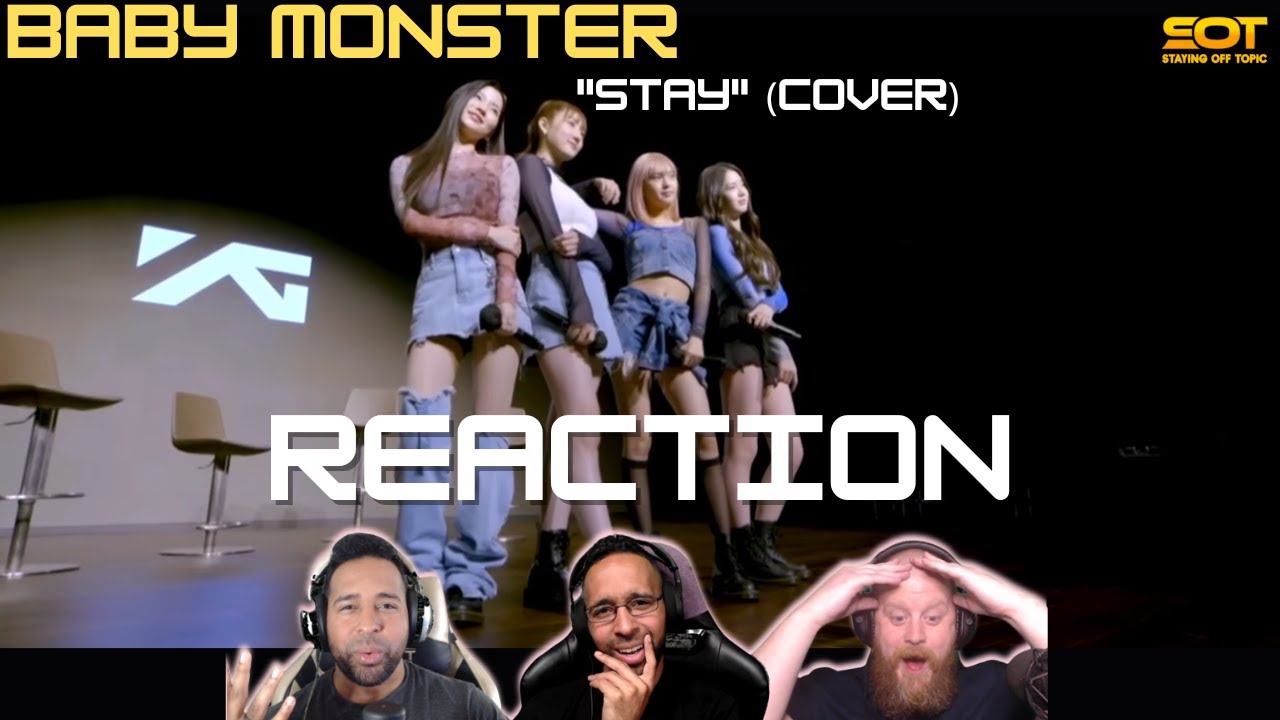 StayingOffTopic Reacts - BABYMONSTER - ‘STAY’ COVER (Clean Ver.) 아사 X 하람 X 로라 X 치키타| #stay