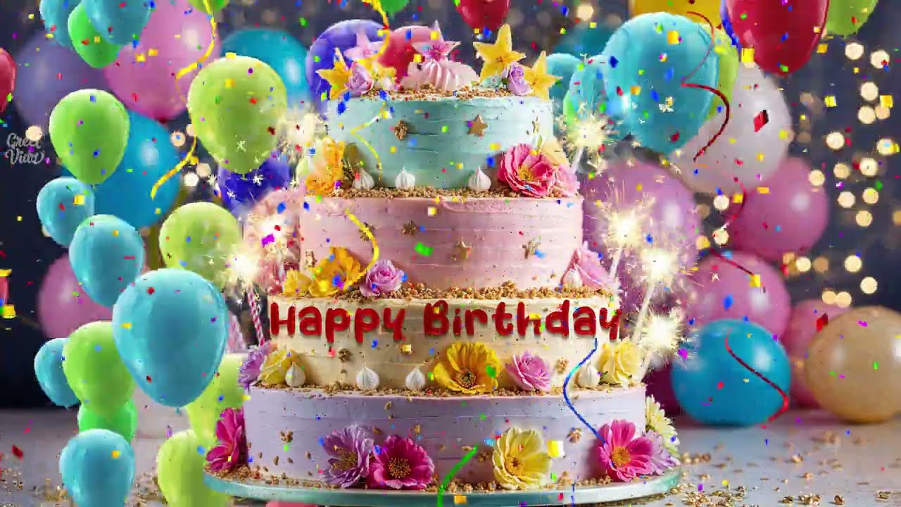 Happy Birthday! Funny video greeting with music (4K)