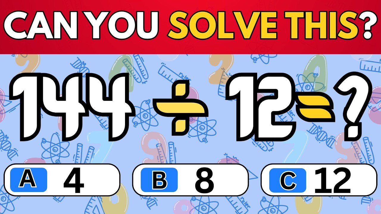 Only Geniuses Can Pass This Maths Quiz! 🤯✖️|