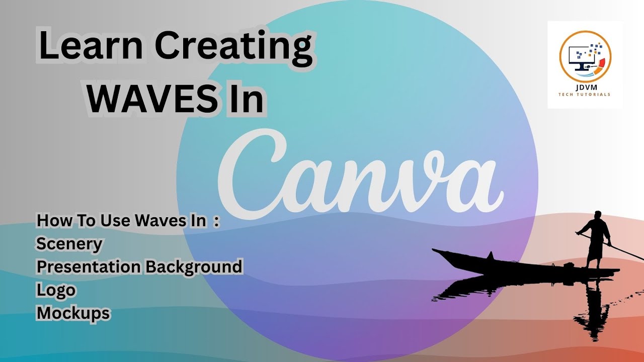 Creating Stunning Waves in Canva & Using It In Logo , Scenery , Backgrounds & Mockups
