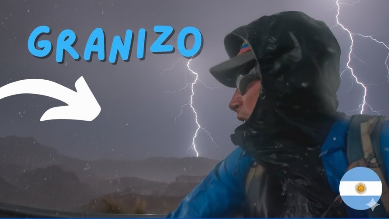 Atrapados en una granizada en medio de la nada: 150 km desoladores - Viaje en Bici