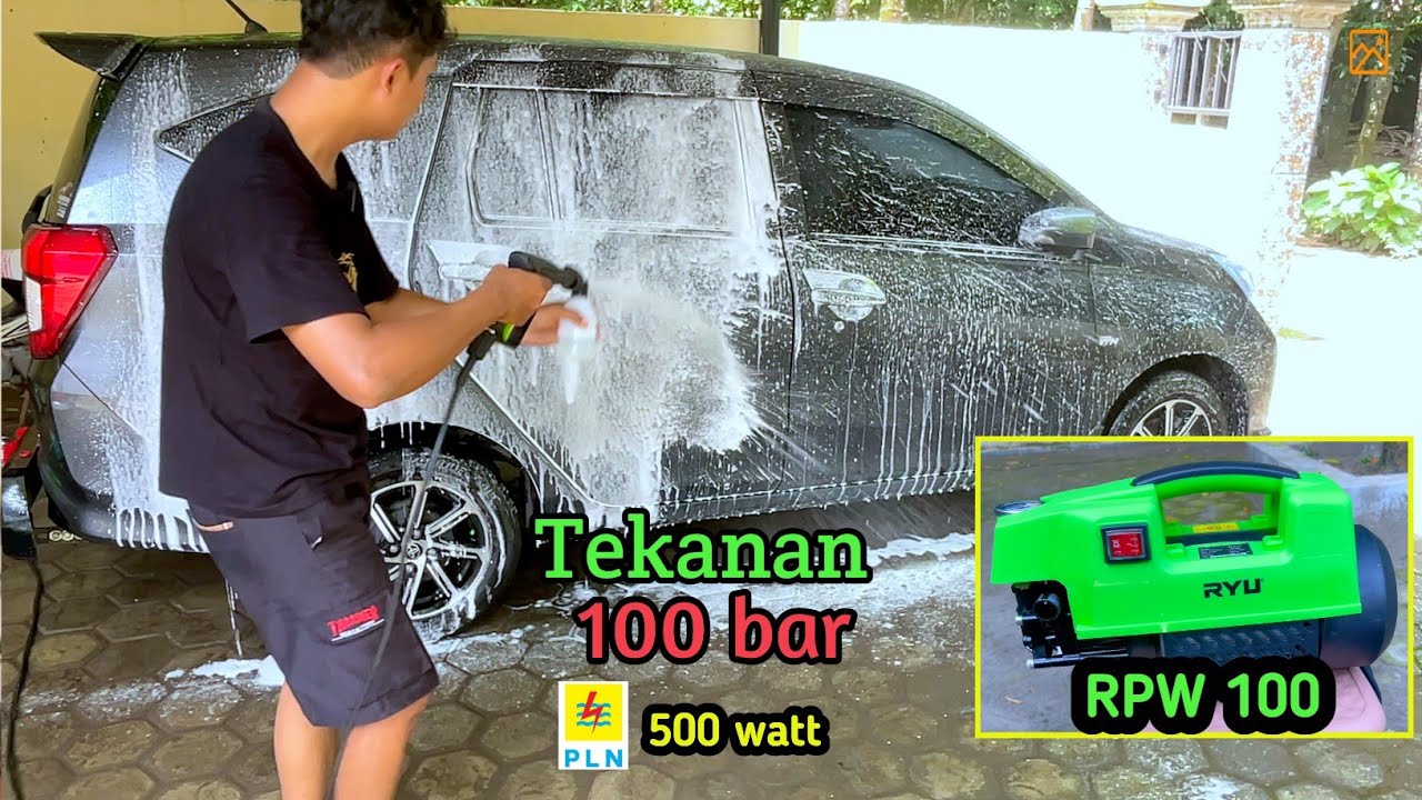 Review Jet Cleaner RYU RPW 100 Tekanan 100 bar 500 Watt