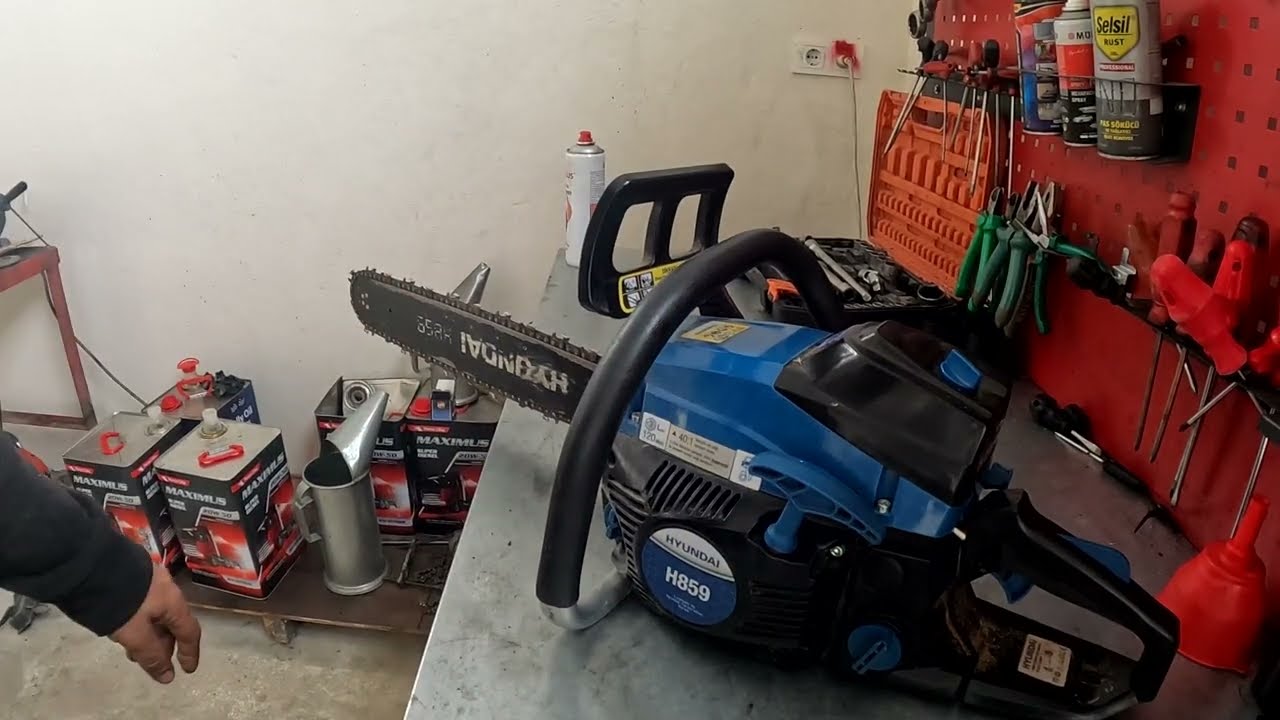 Hyundaı H859 Motorlu Testere Stop ettim Çalıştıramadım / Boğulan testereyi çok kolay çalıştırdım