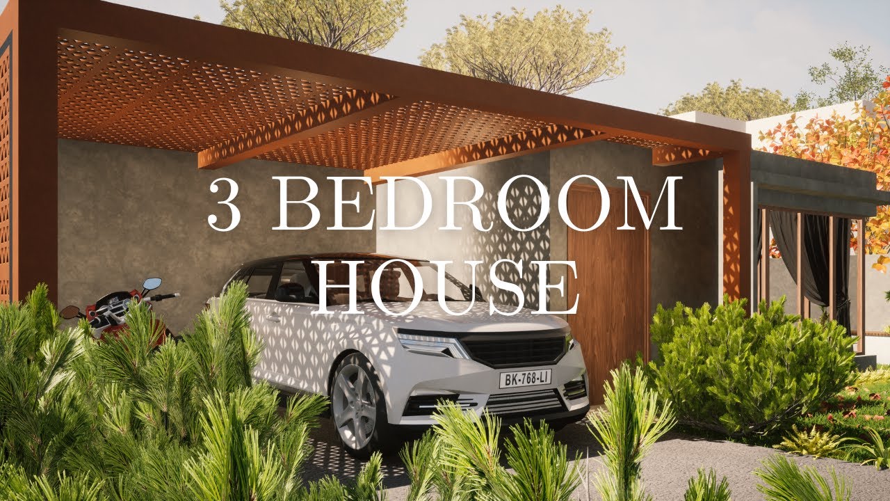 3 bedroom house design🔥🔥| simple house design| getaway homes| small house