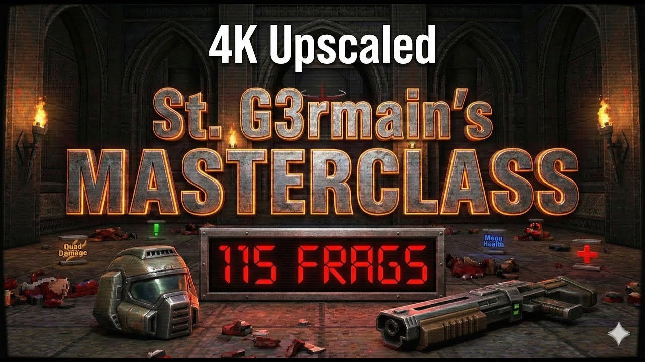 St. G3rmain's masterclass (115 frags) - Unfreeze  - Quake 3 Arena (4k Upscaled)