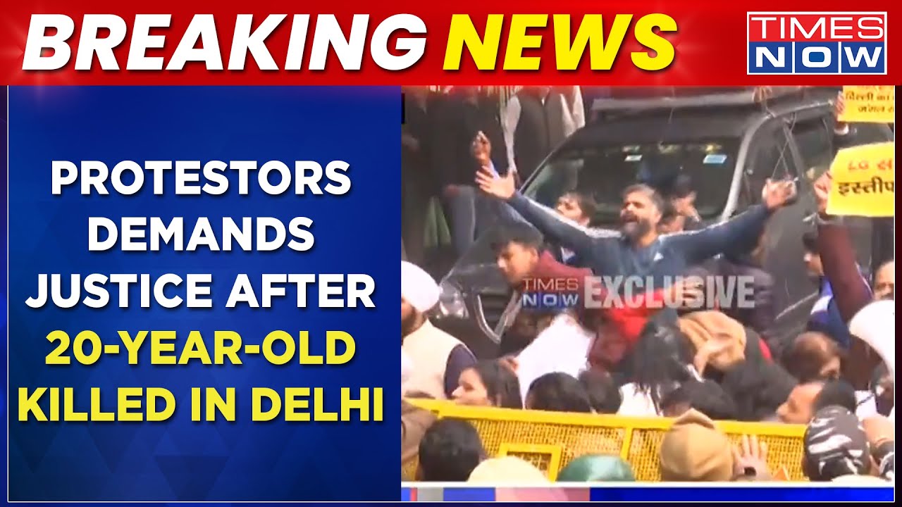 20-Year-Old Girl Dragged By Car And Killed In Delhi, Protestors Asks LG To 'Quit'&nbsp;| Times Now