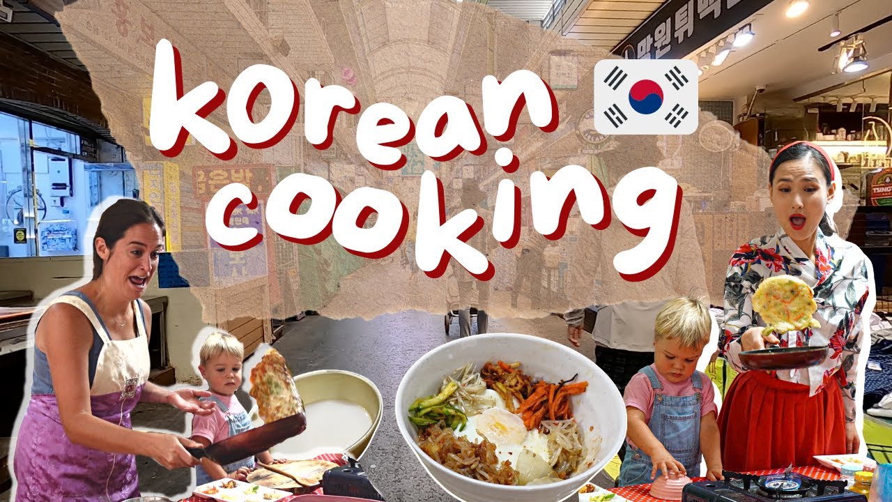 KOREAN COOKING in Seoul 🇰🇷🥢(Mangwon Market + home cooking experience)