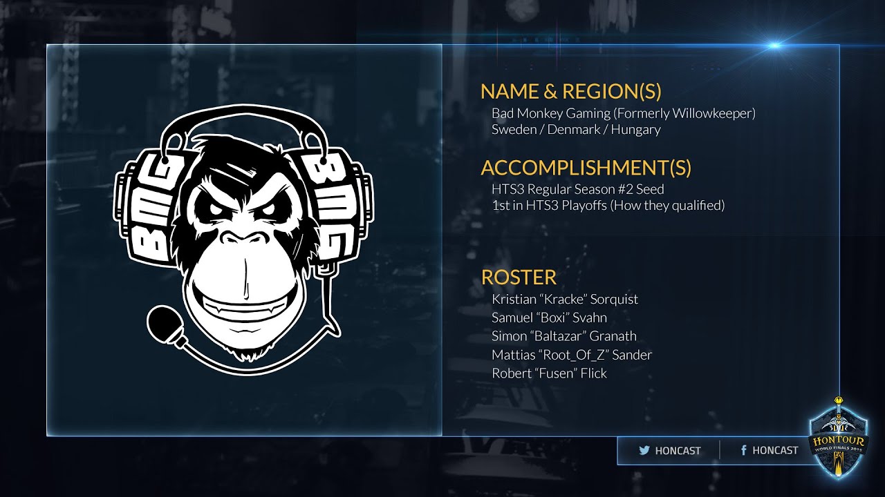 2015 HoN Tour World Finals - Bad Monkey Gaming Profile