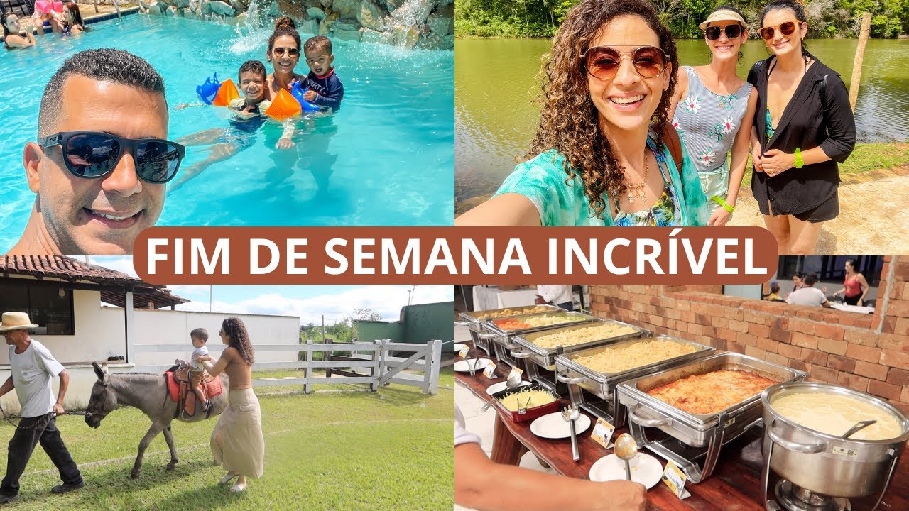 PASSAMOS O FIM DE SEMANA EM UM RESORT, MUITA COMIDA BOA E ATRAÇÕES, NOS DIVERTIMOS MUITO