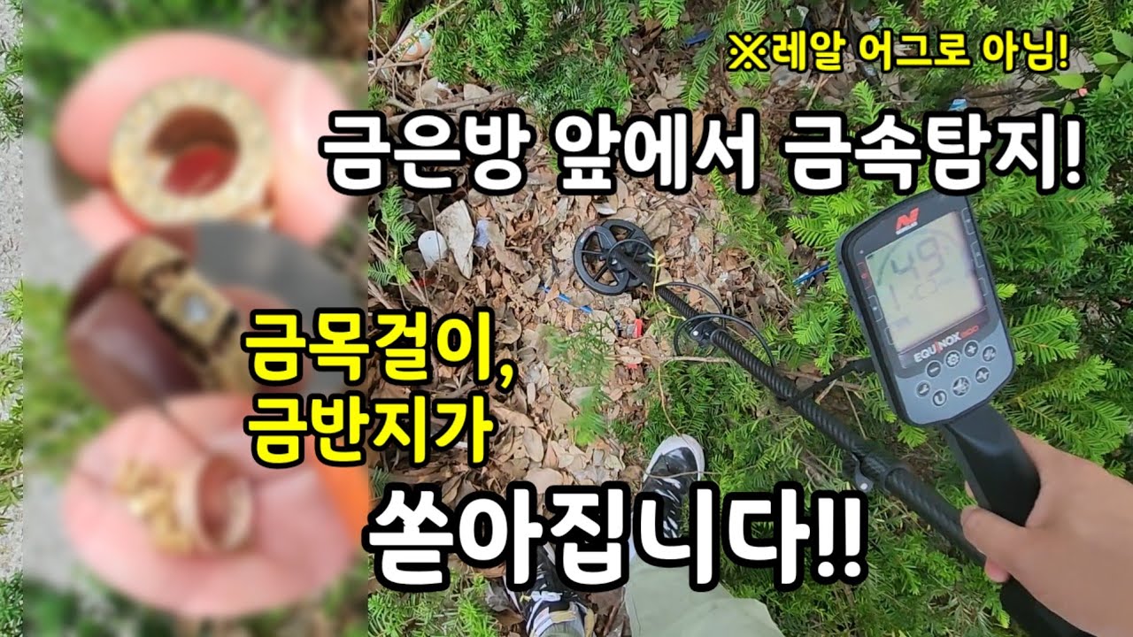금은방 앞에서 금속탐지하면 뭐가 나올까?