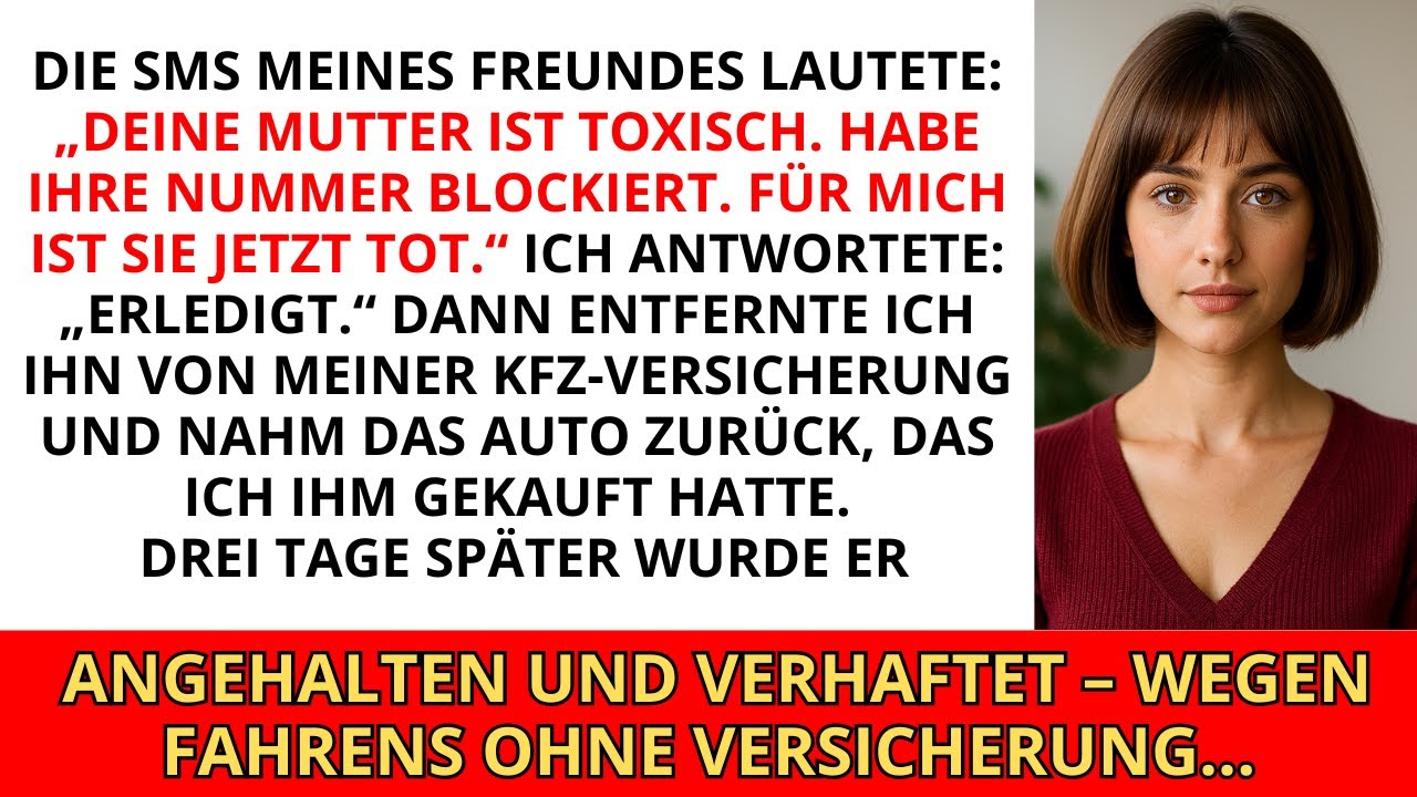 Die SMS meines Freundes lautete: &bdquo;Deine Mutter ist toxisch. Ich habe ihre Nummer blockiert. F&uuml;r m...