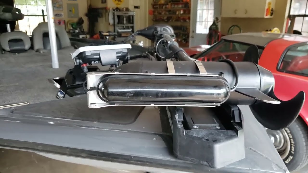 How I mounted a triple shot transducer to a trolling motor