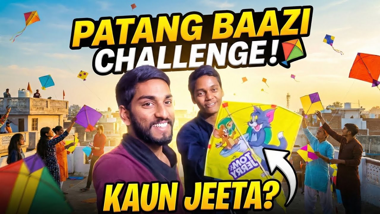 Patang Baazi Challenge ! Kaun Jeeta ? #familyvlogs