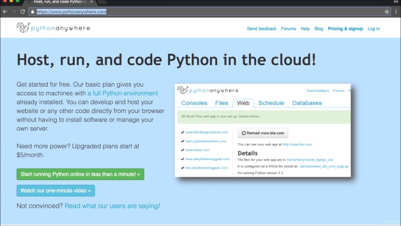 Learn Python and Django - Build an eCommerce Website Step by Step  from Scratch
