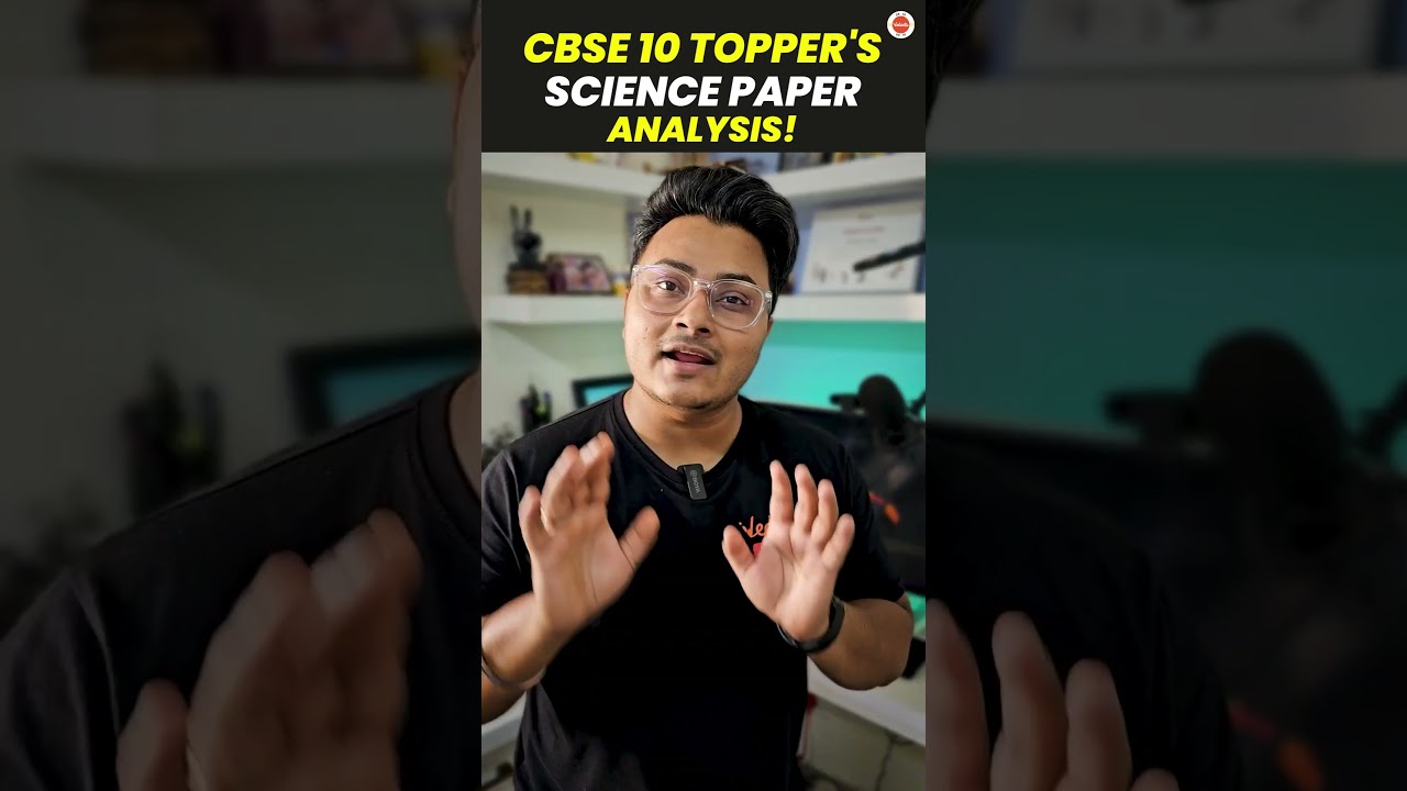 🧠💡 Class 10 Science Topper's Exam Sheet Analysis! #CBSE2024 #BoardExam2024