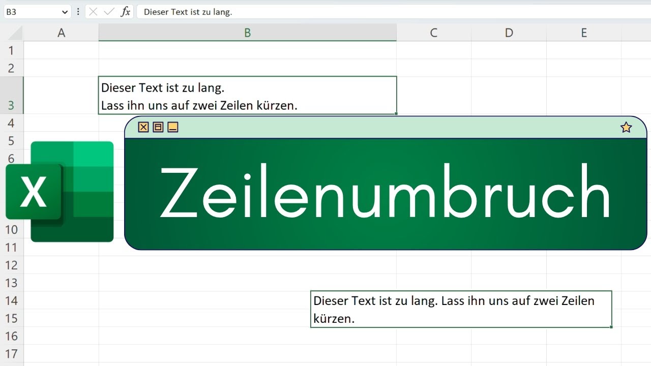 Excel: Zeilenumbruch in Zelle einfach erkl&auml;rt
