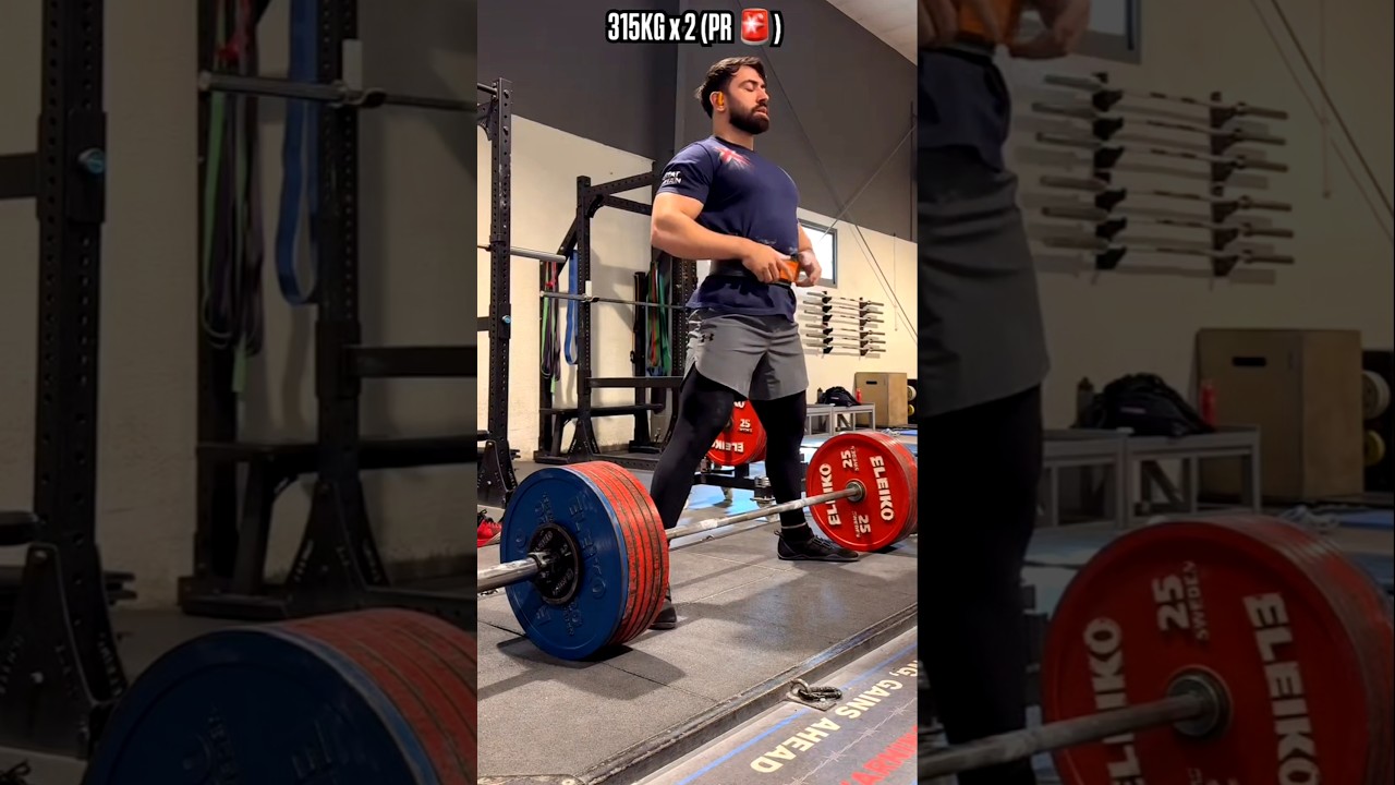 315kg deadlift 🥶🗿🙌/#viral/#viralshort/#treanding/#deadlift/#gym/@pythonmemer