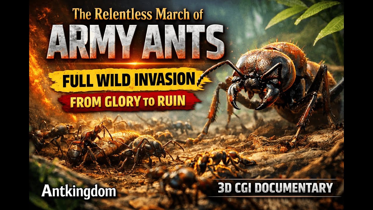 The Relentless March of Army Ants | Full Wild Invasion From Glory to Ruin | Antkingdom | 3D CGI